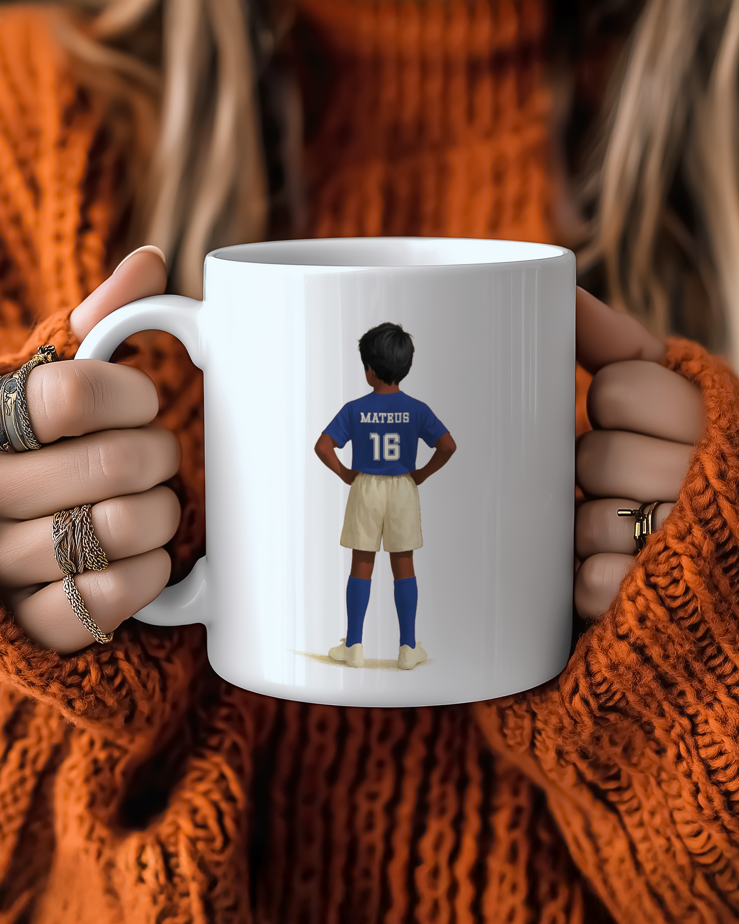 Caneca Jogador de Futebol Personalizável