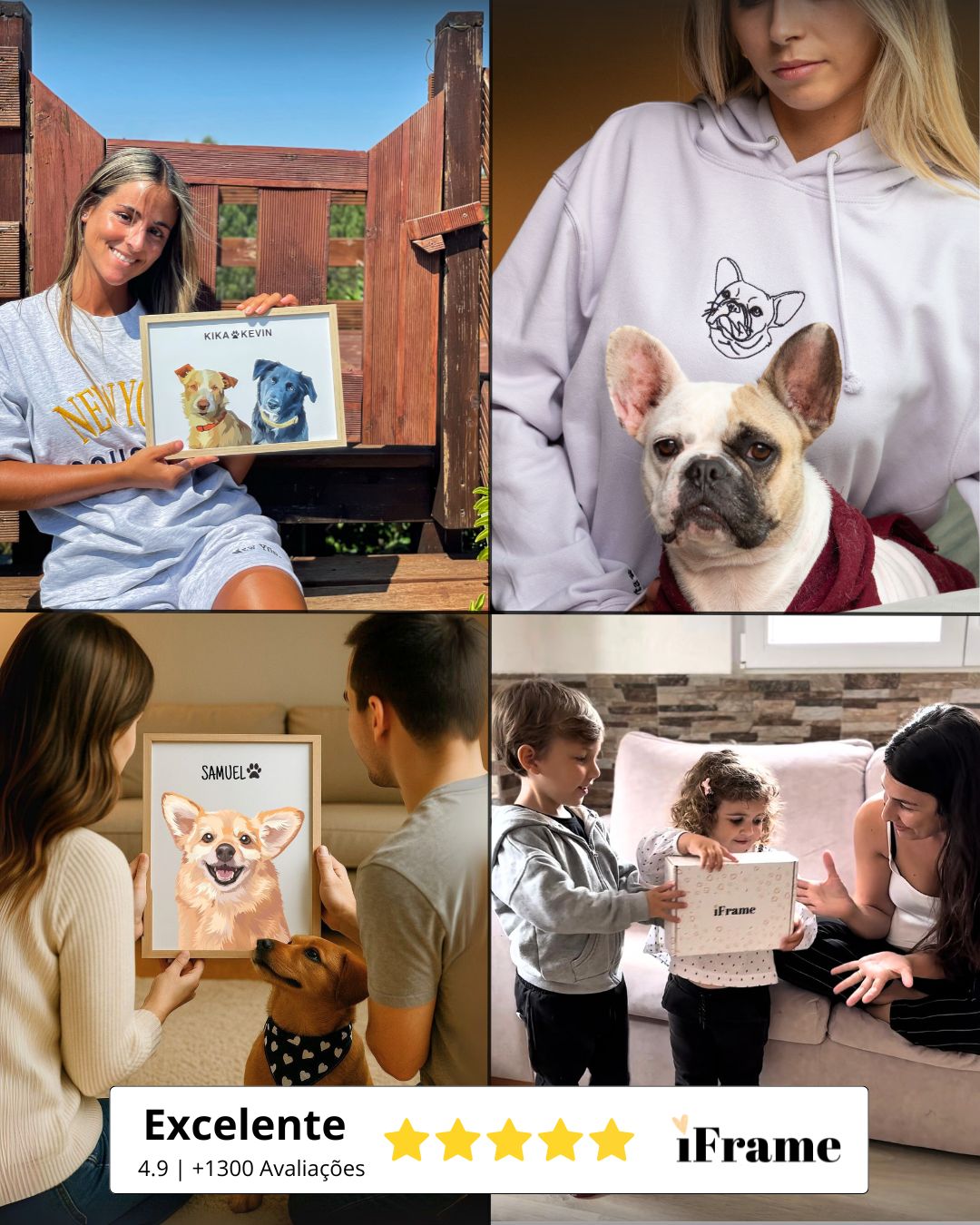 Hoodie Line Art Personalizável - Animais