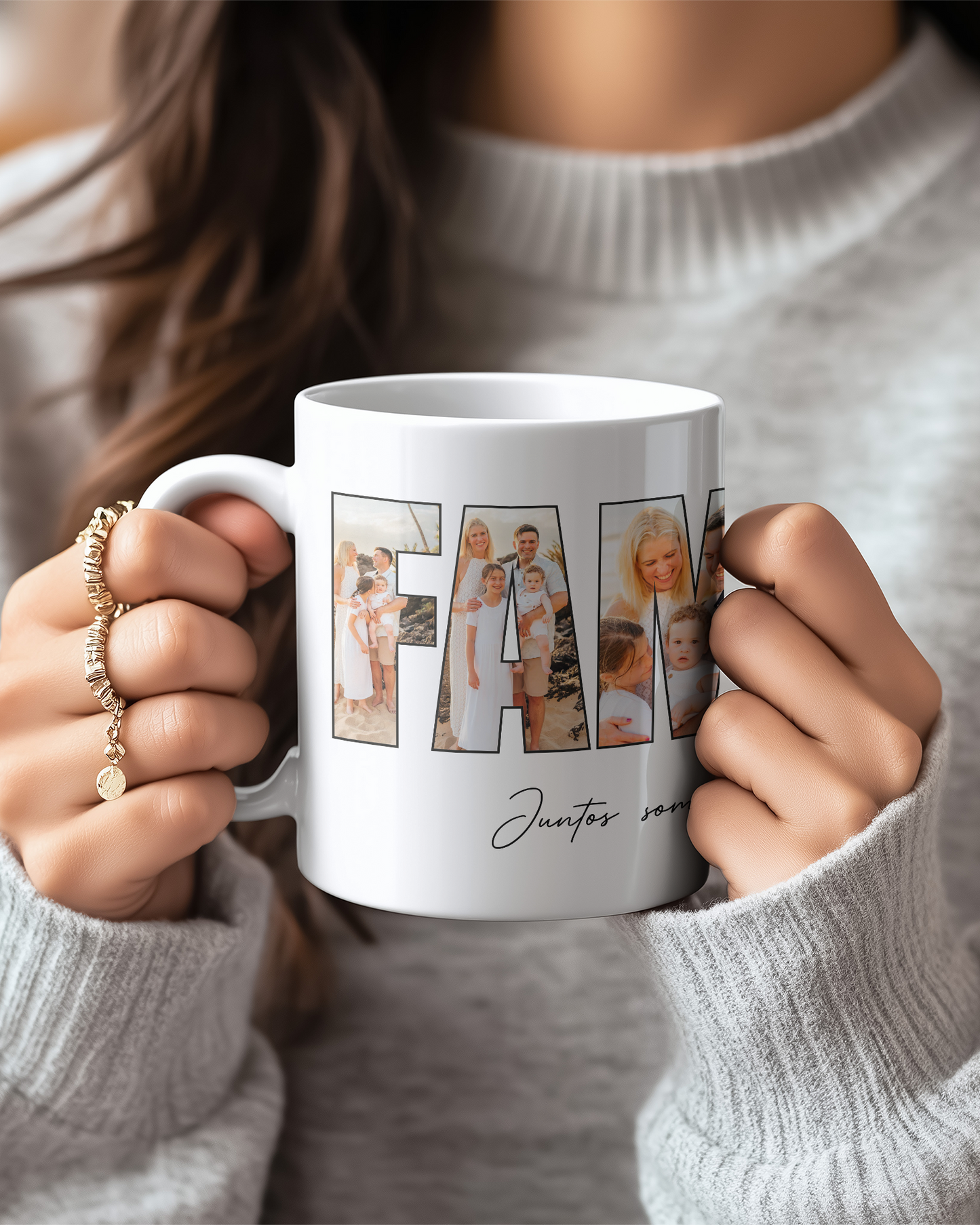 Caneca "Family" c/ 6 Fotografias Personalizada