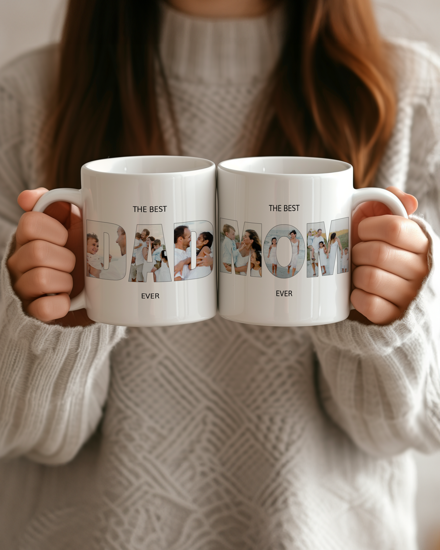 Caneca MOM & DAD c/ 3 Fotografias