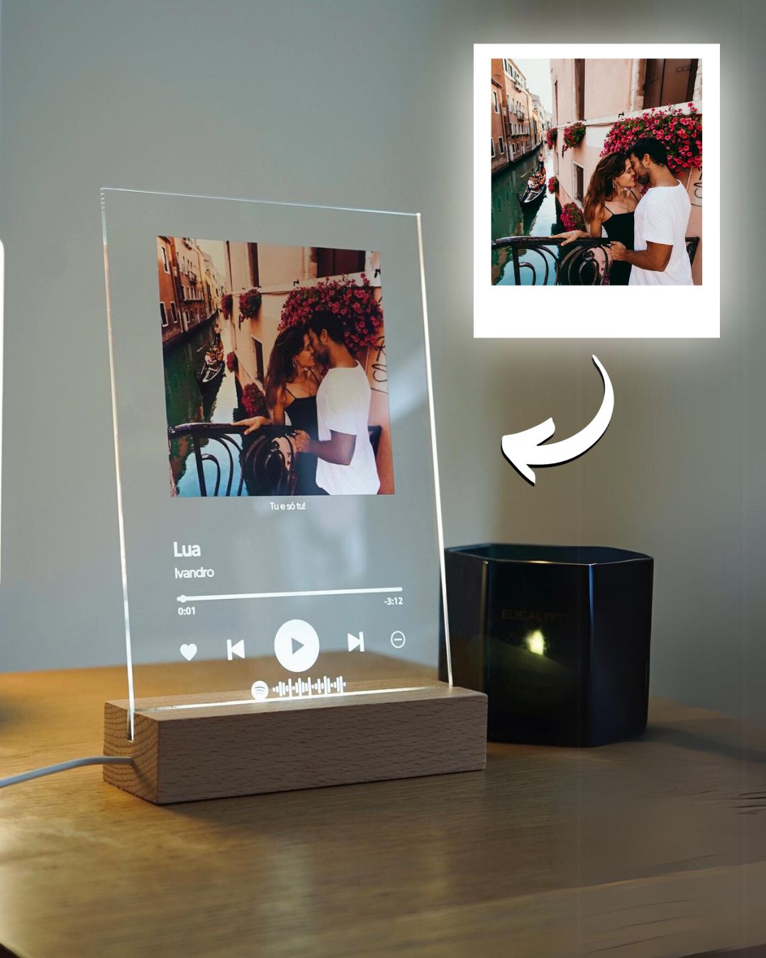 Placa Spotify Personalizada con Luz - Envíos Gratis