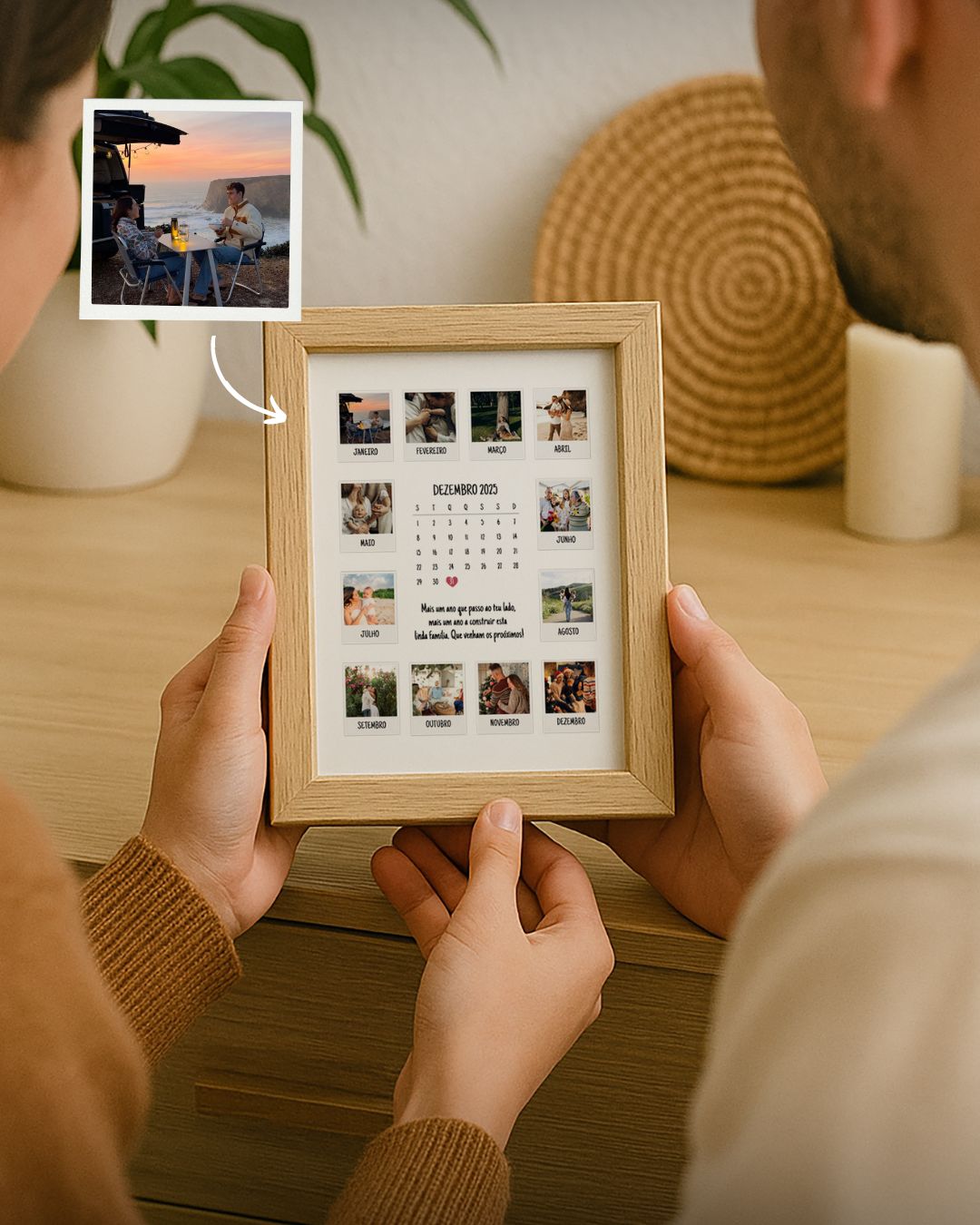 2.92. Cuadro Calendario c/ 10 Fotografías