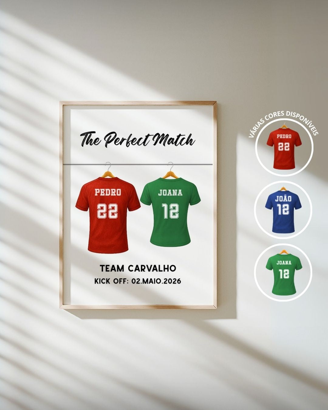 2.107. Cuadro Pareja Fútbol - "The Perfect Match"