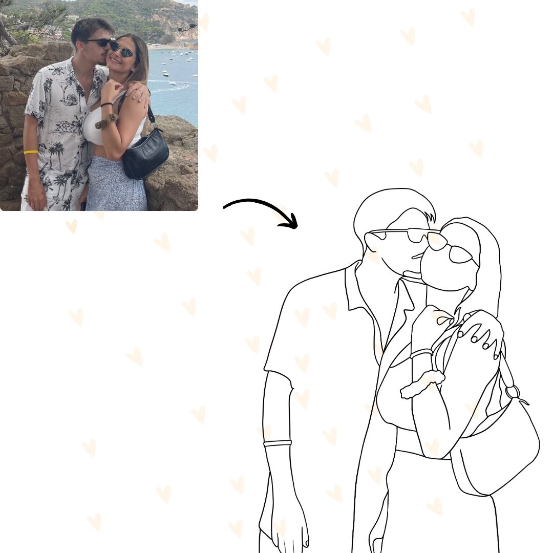 Digital Line Art Portrait