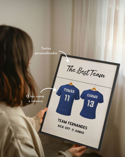 2.107. Cuadro Pareja Fútbol - "The Perfect Match"