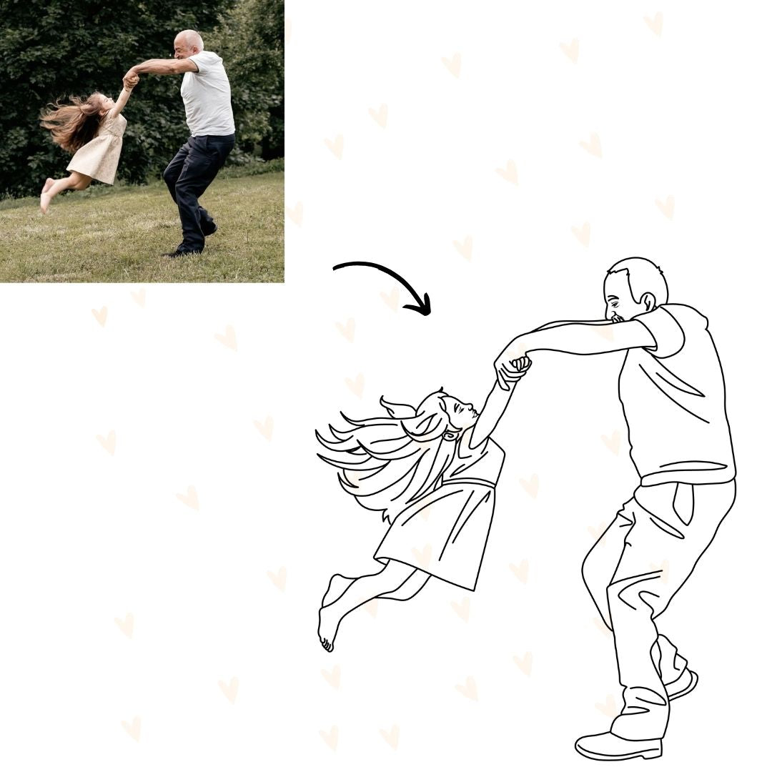 Digital Line Art Portrait