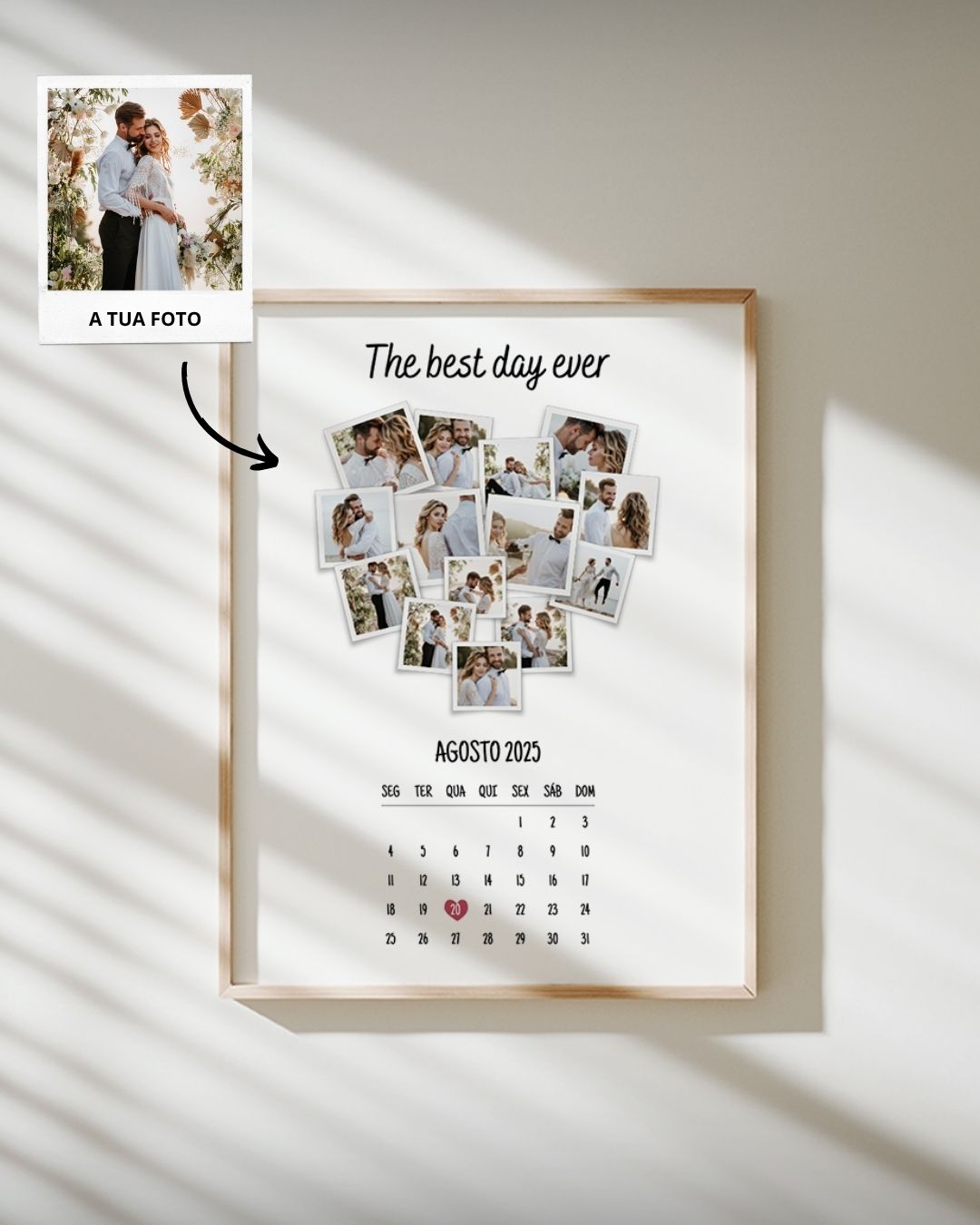 2.47. Cuadro con 14 Fotografías y Calendario Personalizado