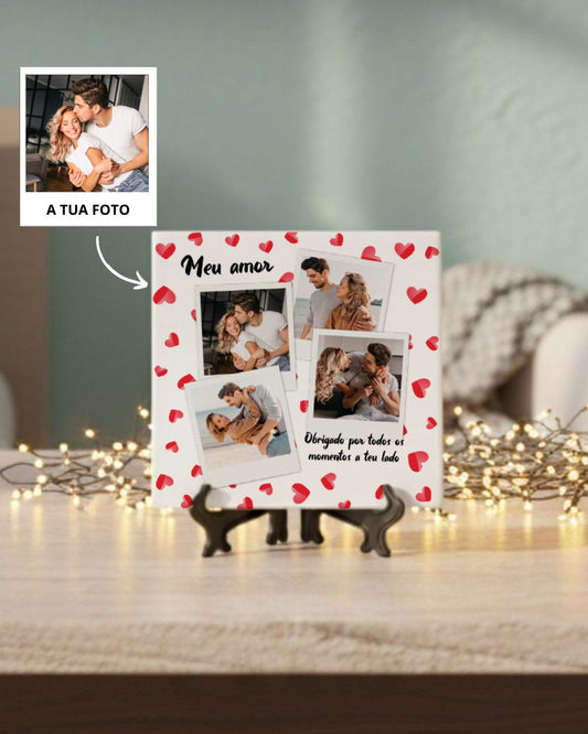 Azulejo c/ 4 Fotos Personalizado