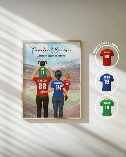 2.106. Cuadro Familia Fútbol Personalizado