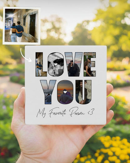 Azulejo "Love You" c/ 7 Fotografias