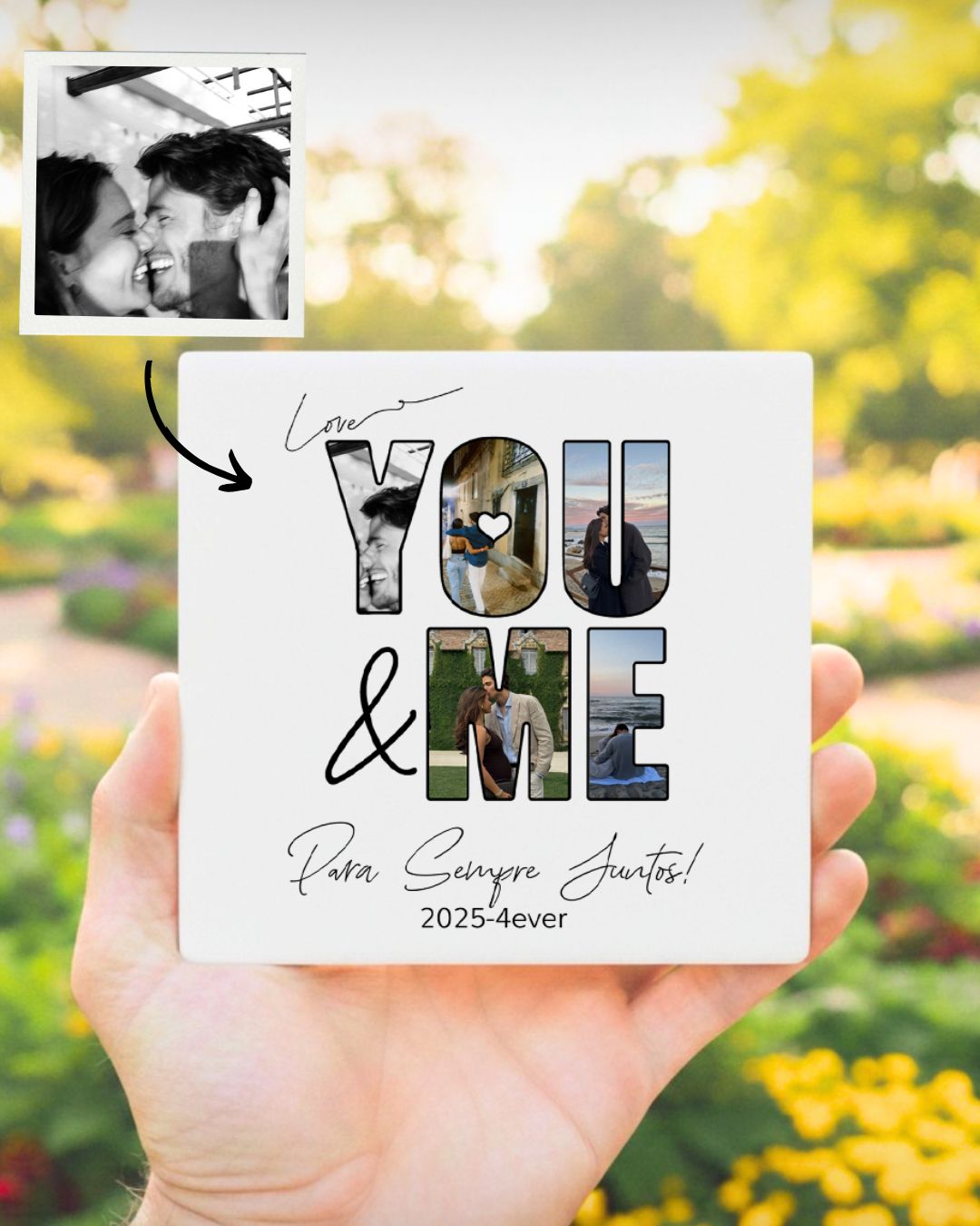 Azulejo "You & Me" c/ 5 Fotografias