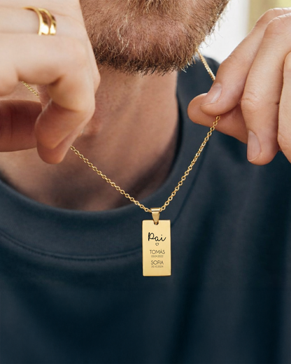 Colar Nascimento Personalizado para Pai/Mãe