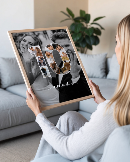 Cuadro Aniversario de Noviazgo/Matrimonio - 1, 2, 5 y 10 años