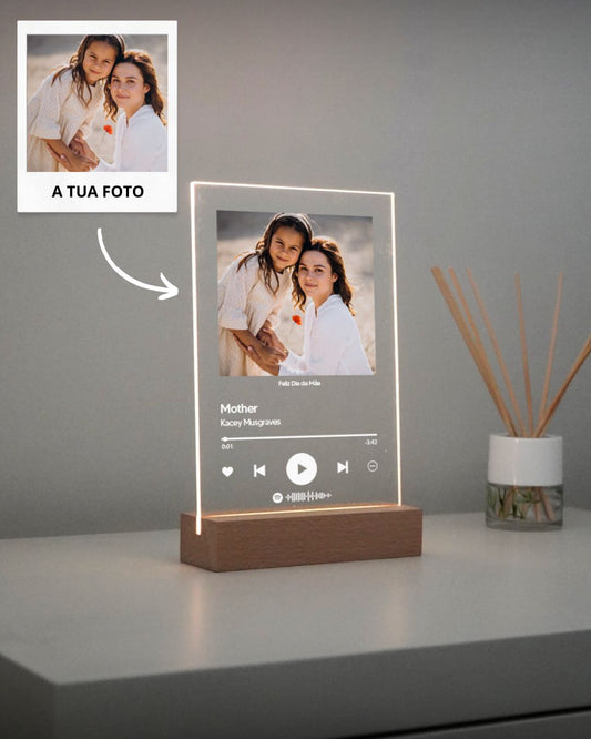 Placa Spotify Personalizável (Foto & Música)
