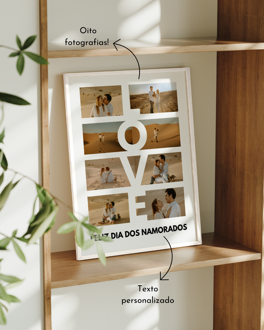 Custom Frame "LOVE" w/ 8 Photos