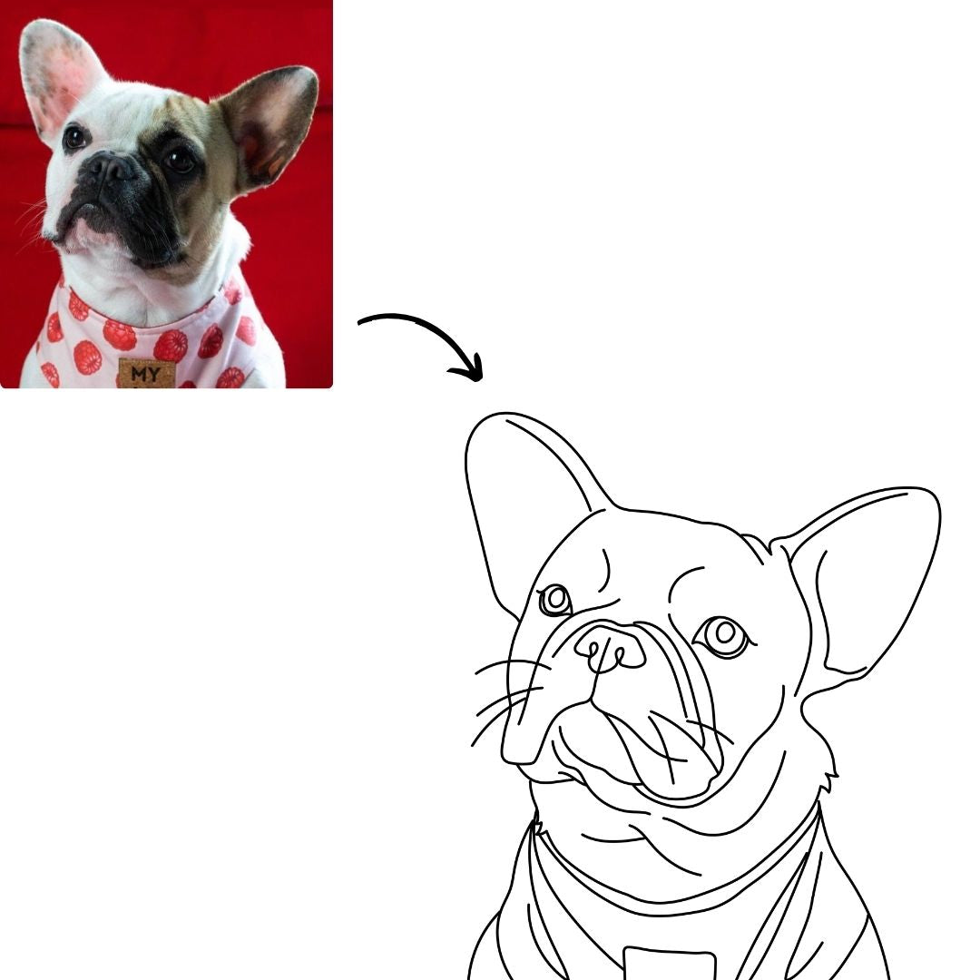 Digital Line Art Portrait