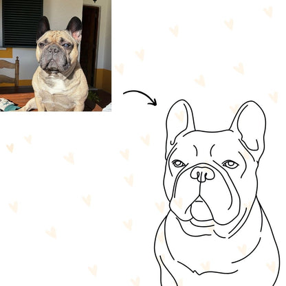 Digital Line Art Portrait