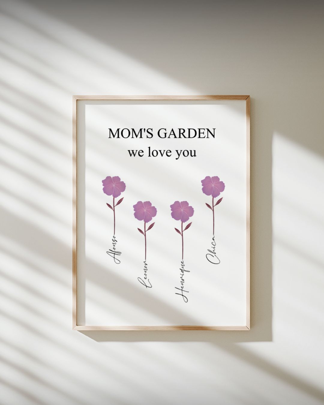 Quadro Jardim de Flores Personalizável