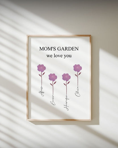 Quadro Jardim de Flores Personalizável