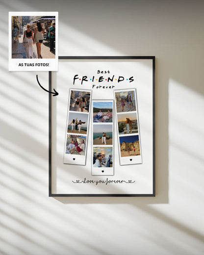 Cuadro “Friends” con 9 Fotografías Polaroids