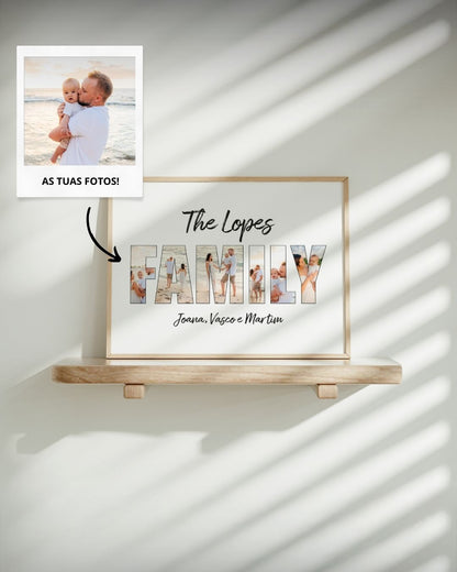 Quadro "Family" c/ 6 Fotografias