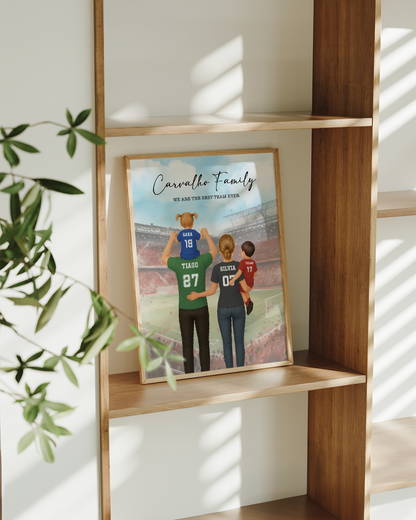 2.106. Cuadro Familia Fútbol Personalizado