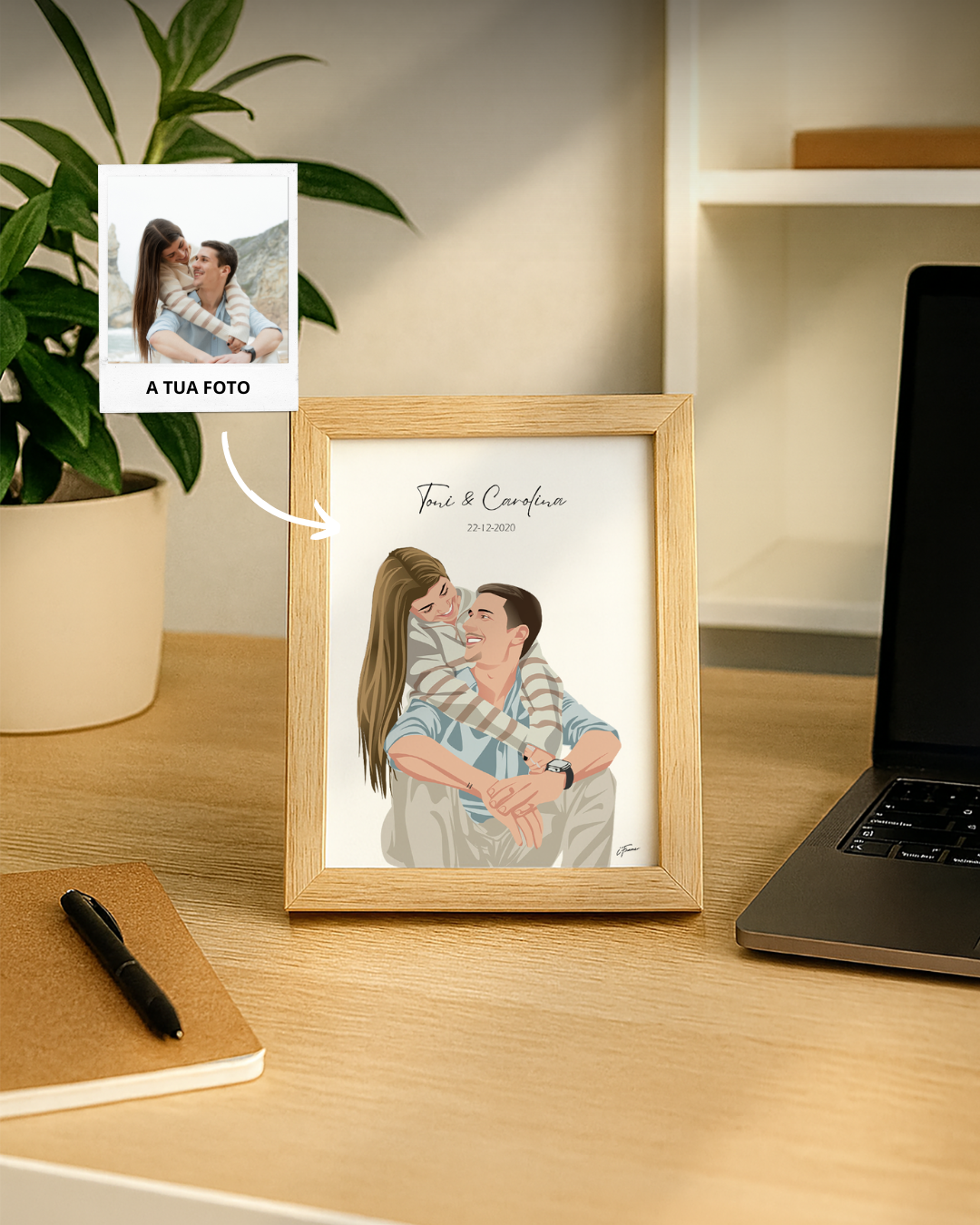 Cuadro Retrato Colorido