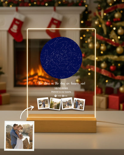 Lámpara Mapa de Estrellas c/ 4 Fotografías