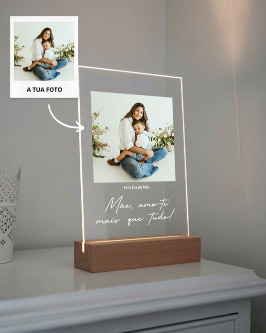 Custom Lamp w/ Text & Photo