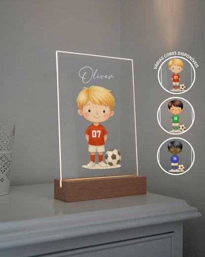 Custom Lamp w/ Football Player & Name