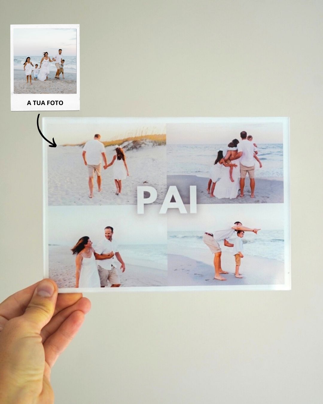 Placa "Pai" Personalizável - Dia do Pai