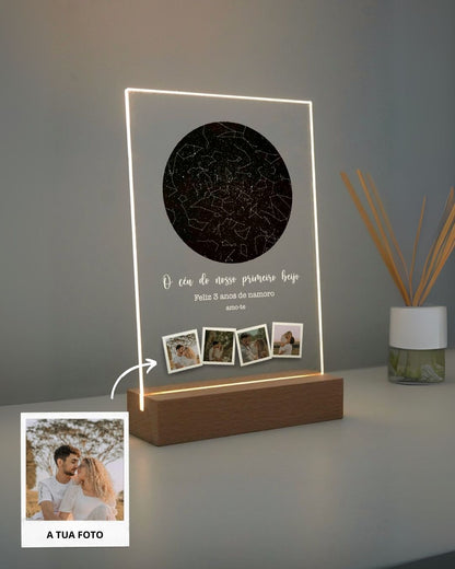 Lámpara Mapa de Estrellas c/ 4 Fotografías