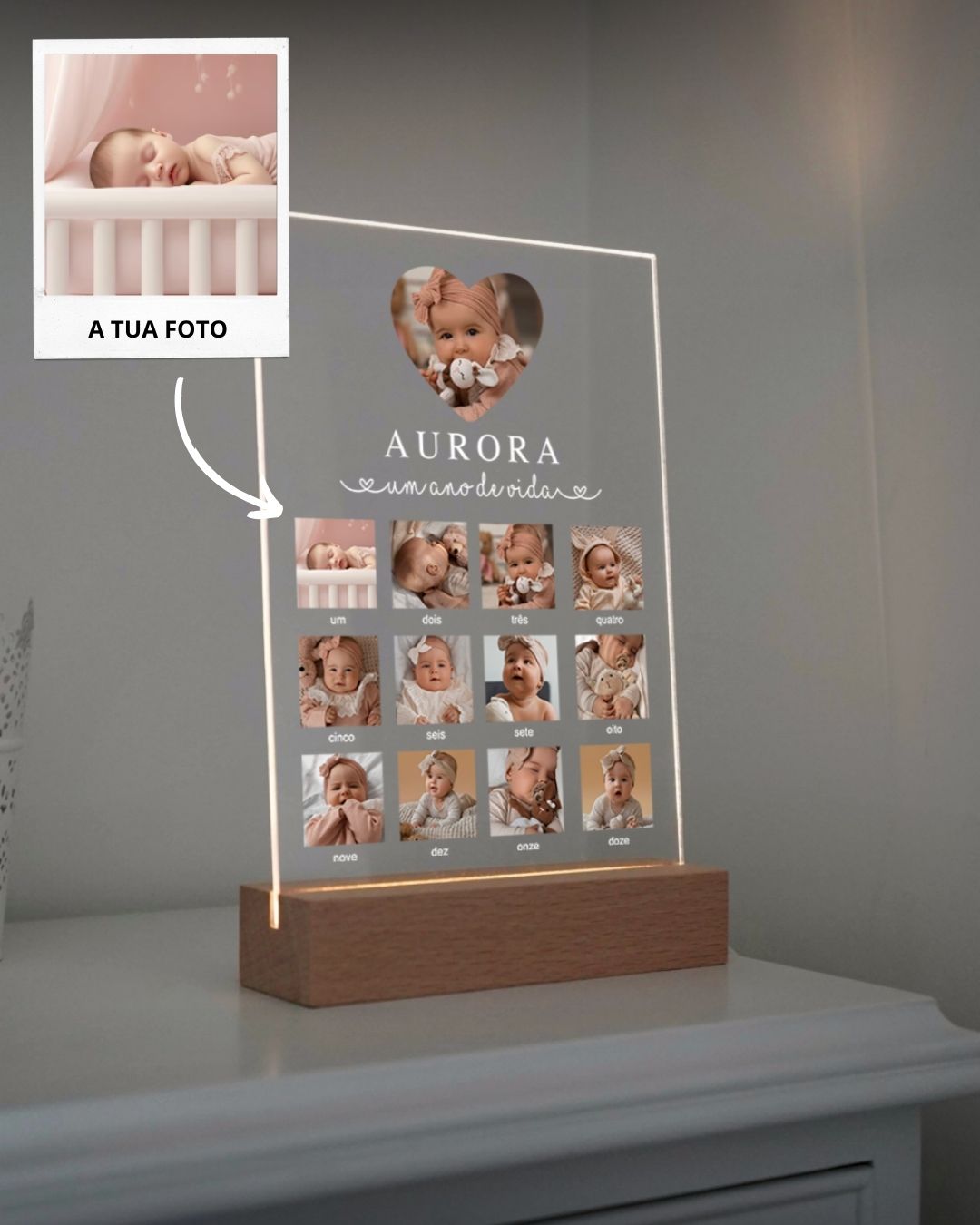 Lámpara del Primer Año - Nacimiento Bebé