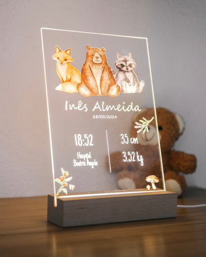 Lámpara Nacimiento Bebé - Animales