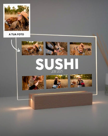 Lámpara Nombre & 6 Fotografías Horizontal - Animal