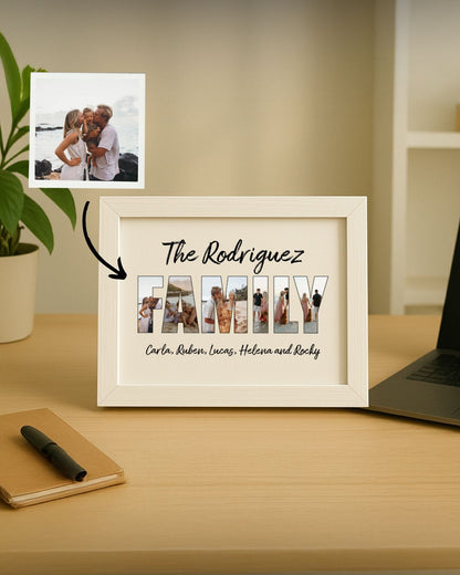Custom Frame "Family" with 6 Photos