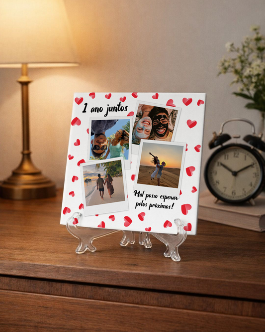 capa:namorados | Azulejo c/ 4 Fotos Personalizado