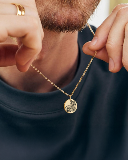 Colar c/ Fotografia Gravada (1 Animal)