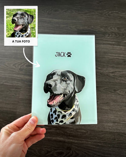 Custom Colored Pet Portrait Lamp