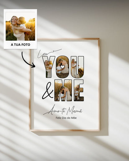 Cuadro "You & Me" con 5 Fotografías