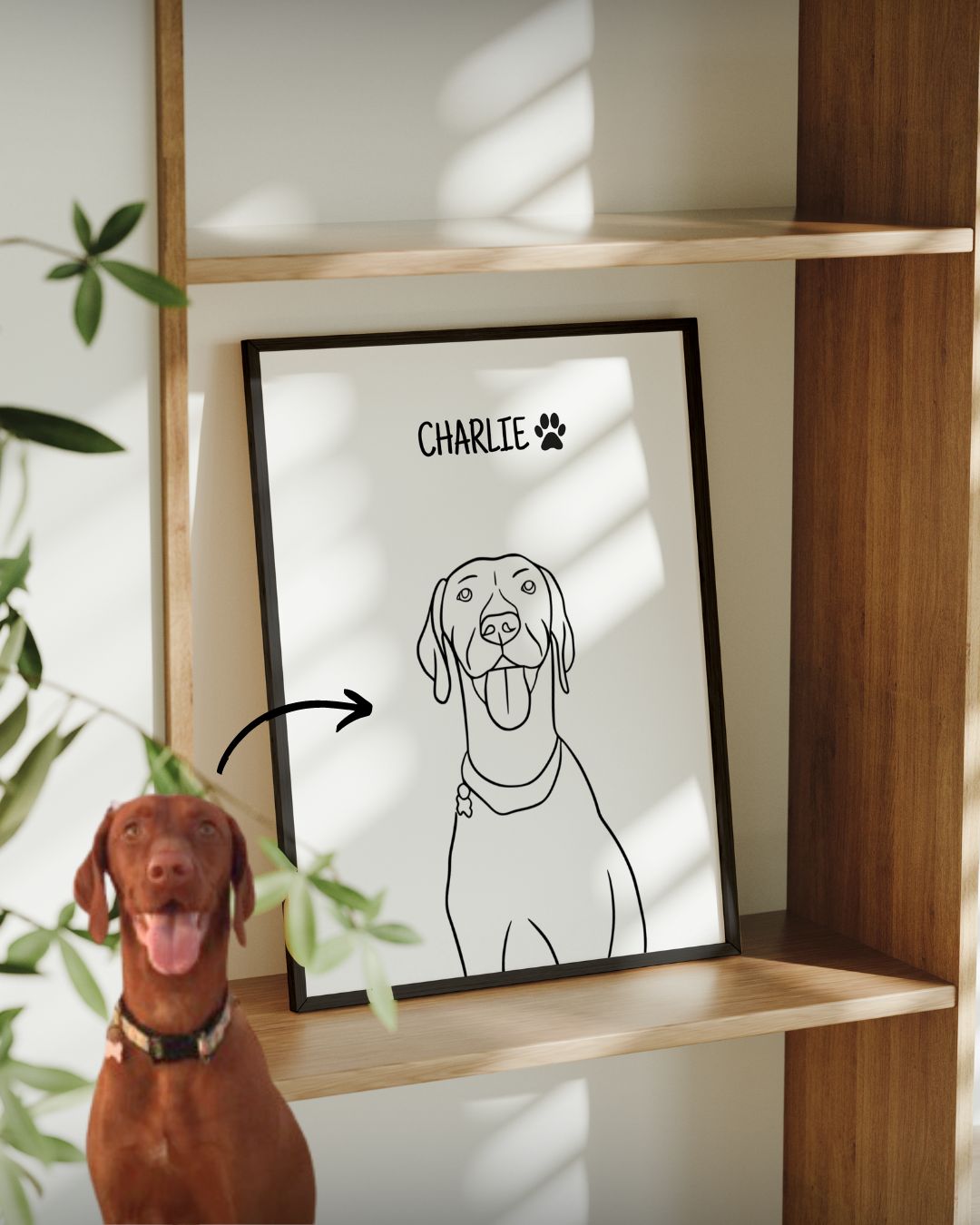 Custom Hand-Drawn Portrait Frame