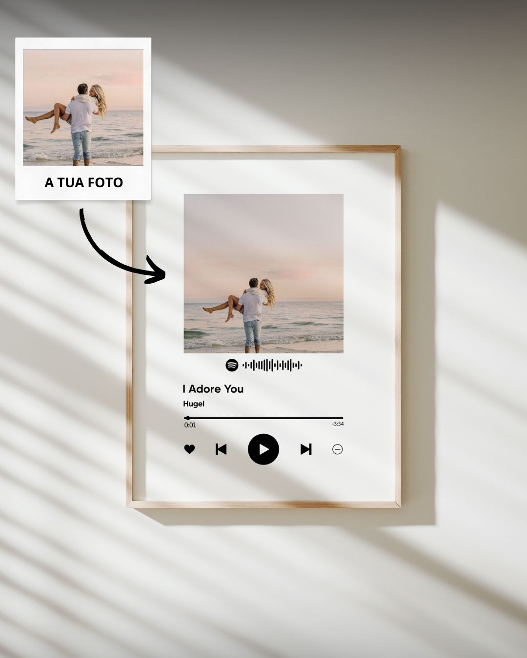 Cuadro Reproductor de Spotify Personalizable
