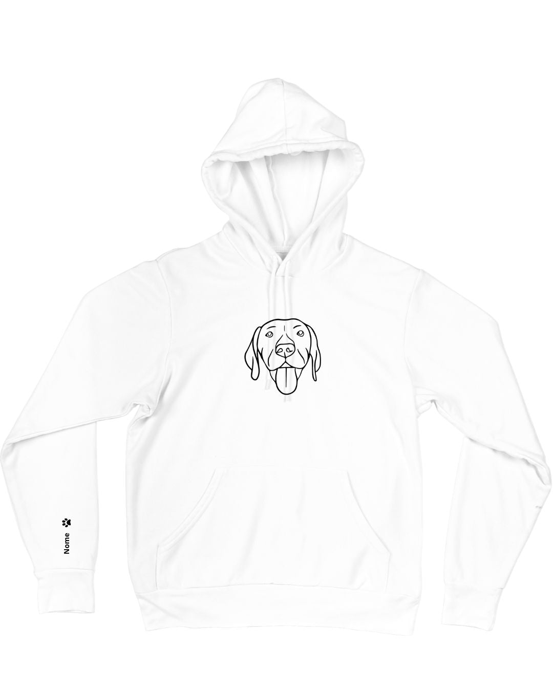 Custom Line Art Portrait Hoodie - Pets