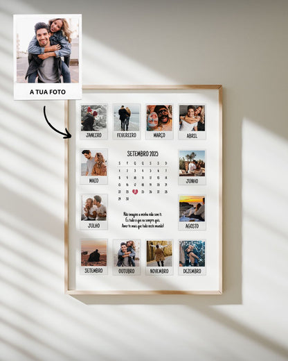 2.92. Cuadro Calendario c/ 10 Fotografías