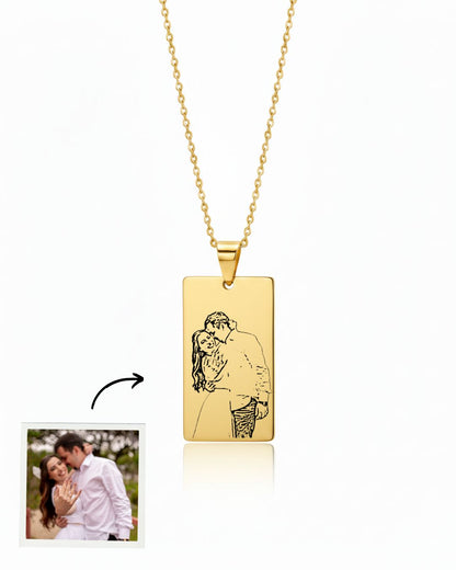 Colar c/ Foto Gravada Personalizado