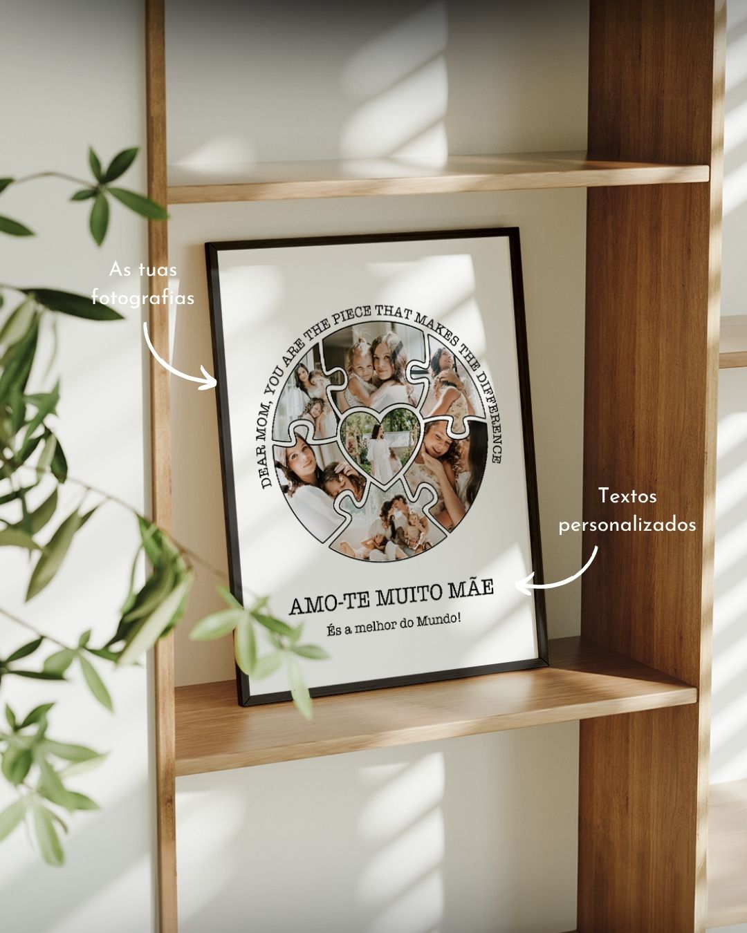 Cuadro "Love Puzzle" con 7 Fotografías - Día de la Madre