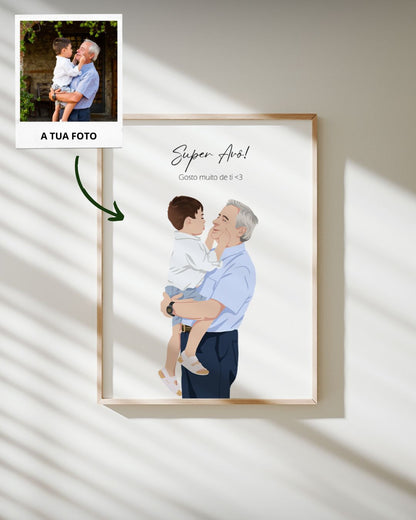 Cuadro Retrato Colorido