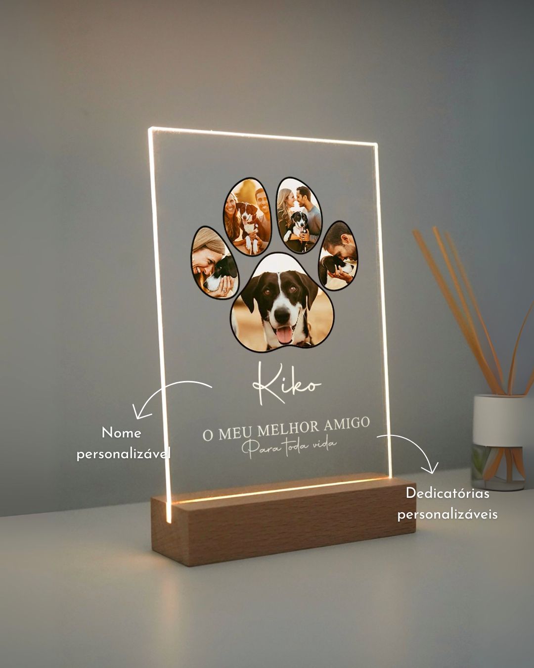 Lámpara Pata de Animal c/ 5 Fotografías