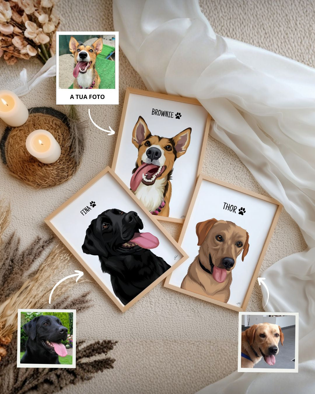 Cuadro Retrato Colorido (1 Animal)