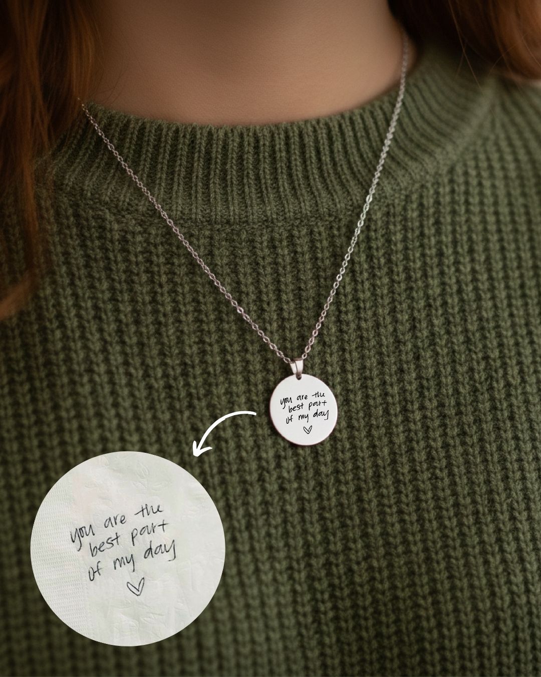Necklace W/ Custom Drawings or Texts